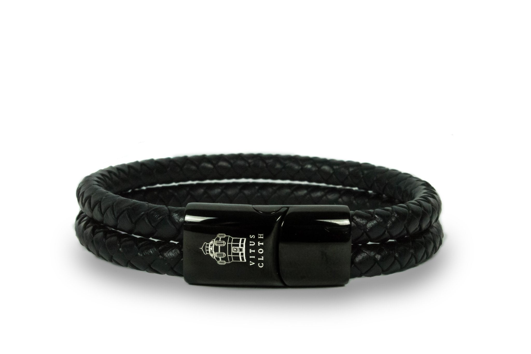 Leder-Armband  "Brace Black"